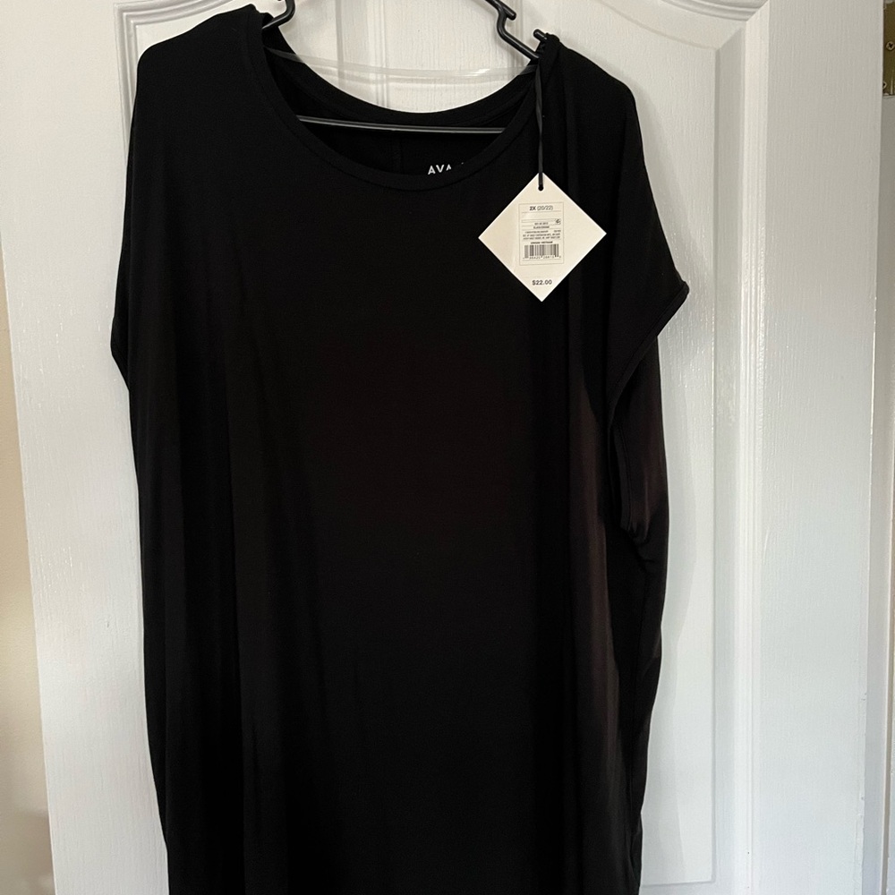NWT Ava & Viv Elegant Black Blouse